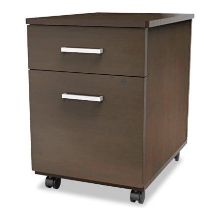 Linea Italia Linea Italia Mobile Pedestal File - Box/File Drawer - Mocha - Trento Series TR752MOC